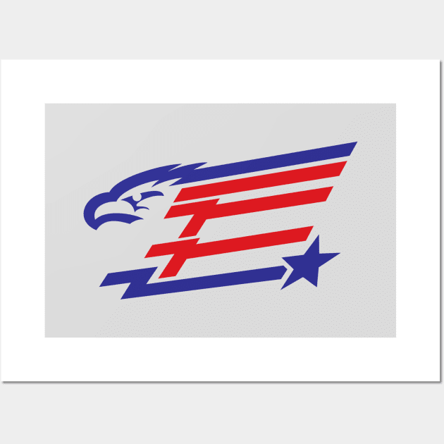 Eagle Maverick Wall Art by Johnitees